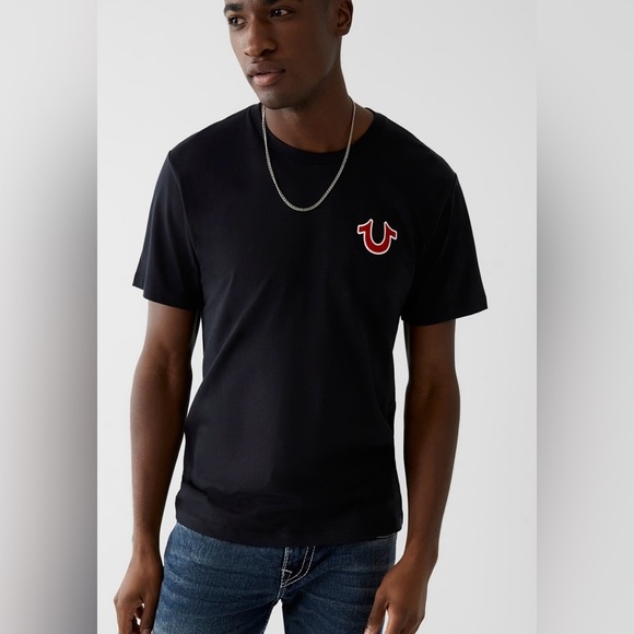 True Religion Buddha Logo T-shirt Black Size XXL NWT - Picture 2 of 13